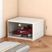 Wholesale Stacking Foldable Shoe Storage Box Clear Plastic Display Bread Box