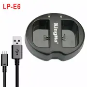 New Dual Channel Battery Charger For Canon 5D2 5D3 5D4 70D 60D 80D 7D 5DR 5DS B