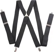 [Vaveren] Men's Suspenders Trouser Strap Clip for Gifts Prom Costume Party Wedding Adults