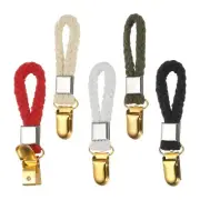 5 Pcs Tea Towel Clips, 0.9" Gold Hand Towel Clip Hooks, Multicolor