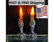 Halloween Decoration for Home LED Lights Ghost Holding Candle Lamp Party home