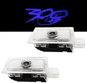 2 PCS Car Door Lights Logo Projector Designed for Chrysler 300 300C 300S 2005-2022 [Never Fade], Red Projector Ghost Shadow Light, 300 Accessories Door Courtesy Step Light - Blue 01