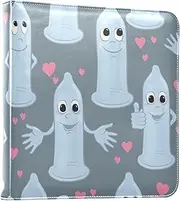 Blue Valentine's Day Cartoon Condom Photo Albums Photobooks Self Adhesive Pages Scrap Book Photo Albums Picture Albums 4x6, 6x8