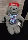 Albertsons Coca Cola 1999 Coke Bottle Seal Plush Bean Bag W/Tags 8” B