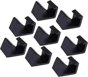 ibasenice 8pcs Chair Fasteners Rattan Furniture Garden Sturdy Locking Clip Backyard Clamp Outdoor Patio Clip Holder for Office Chair Connector Clips Sectional Couch Connectors Plastic Black