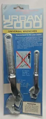 Urban 2000 Universal Wrenches 6" & 10" Chrome Vanadium steel NEW Sealed