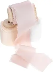Tofficu 3 Rolls Decorative Fringe Ribbons for Bouquets Hair Clamps Crafts Soft Satin Yards Each for Showers Graduations Spring Decor