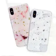 Glitter Glossy Bling Marble Soft TPU Protective Case for iPhone X 6/6s Plus/7/8 Plus IPHONE 7 PLUS/8 PLUS WHITE