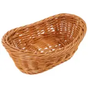 Rattan Round Basket Bread Woven Fruit Baskets for Serving Bowl Fruits