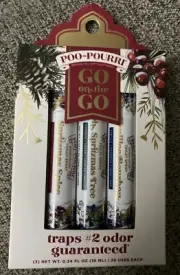 Poo-Pourri On The Go Toilet Spray 3 Travel Size Pack It's a Spritzmas Miracle