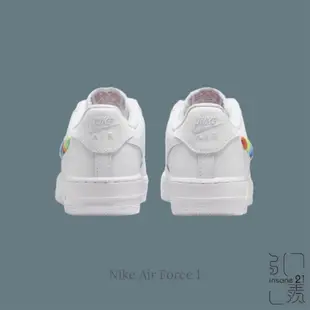 NIKE AIR FORCE 1 LOW GS 彩虹編織 大童鞋 FQ4948-100【Insane-21】