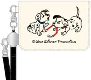 [マリモクラフト] Marimo Craft SGART-022 Bi-Fold Pass Case, 101 Dalmatians (W x H x D): 3.9 x 2.8 x 0.4 inches (100 x 70 x 10 mm)