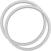 2 Pack Silicone Sealing Rings Compatible for Instant Pot 6 Quart Pressure Cookers, Replacement Silicone Gasket Seal Rings Fit IP-DUO60, DUO50, LUX60, LUX50, CSG60, CSG50, for 5/6 Qt InstaPot, Clear