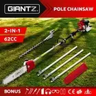 Giantz 62CC Petrol Pole Chainsaw Hedge Trimmer Pruner Chain Saw Brush Cutter