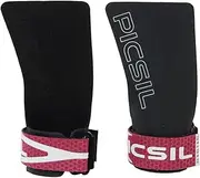 PICSIL Golden Eagle Hand Grips Fingerless, Grips for Cross Training, Gym, Boxing, Weightlifting, Prevents Blisters and Tears, Increased Magnesium Retention, Unisex