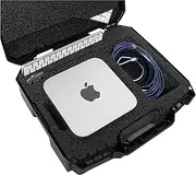 [Case Club] Hard-Sided Carry Case - Fits Apple Mac Studio, Magic Keyboard & Accessories - Rugged Lockable Travel & Storage Case