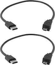 Create idea 2PCS USB Type C Male to 8 Pin Camera Cable 30cm Compatible with Nikon Camera UC-E6 Port to Type-C Mobile Phone Data Images Sync Cable