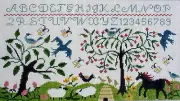 Sampler Hand Painted Needlepoint Canvas