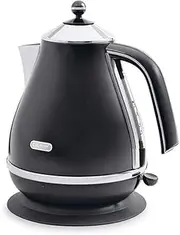 [De'Longhi] Icona Classic Electric Kettle KBO2001BK, With Anti-Scale Filter, 360-Degree Swivel Base, Cord Storage, 1.7L Capacity, 2000W, Black