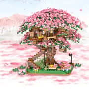 Cherry Blossom Tree Building Blocks Set Toys Blocks Toys Kit Bricks Toys Home Decoration
