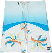 [O'Neill] Boy's 18 Inch Printed Boardshorts - Water Resistant Swim Trunks for Kids with Quick Dry Stretch Fabric and Pockets