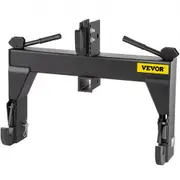 VEVOR 3-Point Quick Hitch, 1360 kg Lifting Capacity Tractor Quick Hitch, 70 cm Between Lower Arms Attachments Quick Hitch, No Welding & 5 Level Adjust