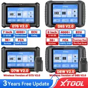 XTOOL Bidirectional Scan Tool D7S D7W D8S D8W E.CU Coding Full System 2025 V2.0