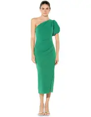 [Montique] Carter Scuba Midi Dress in Jade