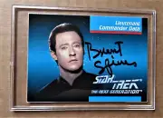 Star Trek Next Generation, Lt. Cmdr Data - Brent Spiner signed card