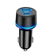 12-24V Dual Port LED Display PD Smart Car Charger USB C QC 3.0 Charging Adapter