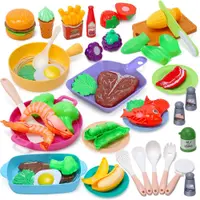 在飛比找PChome24h購物優惠-CUTE STONE 兒童仿真廚具與切切樂益智玩具42件套裝