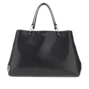 [EMPORIO ARMANI] EMPORIO ARMANI Nappa leather large 'MyEA' shopping bag Woman One Size One Size Black