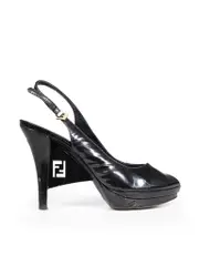 Black Patent Platform Heels