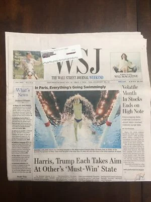 The Wall Street Journal Sat/Sun August 31, 2024 Complete Print Newspaper NEW