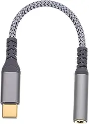 SHOWERORO Type C Earphone Cable USB C to Audio Converter Durable and Compact Design High Resolution Sound for and Daily Use Compatible with Smartphones and Tablets