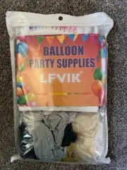 LFVIK Black & Gold Birthday Decorations Kit with Ballons