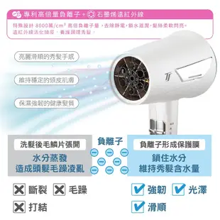 電器妙妙屋-【達新牌】石墨烯遠紅外線負離子吹風機(TS-6888) (5.9折)