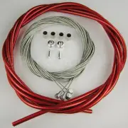 Bicycle Brake Cable Kit for Drop Bar Road - CLEAR RED