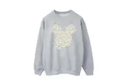 Mickey Mouse Mens Chamomile Head Sweatshirt (Sports Grey) - UTBI52625