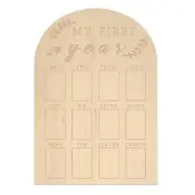 My First Year Photo Display Wood Board First Year Photo Frame Milestone2783