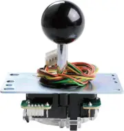 JLF-TP-8YT Joystick Black Original - for Arcade Jamma Game 4 & 8 Way Adjustable,