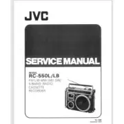 JVC RC-550L/LB service manual Boombox Tape teck 5 band radio 1978