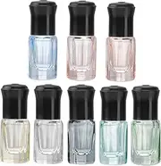 IWOWHERO 8pcs Roller Bottles Portable Refillable Sub Bottles for Perfume and Essential Oils Leak Design Easy to Fill Durable and Sturdy Material for Travel