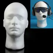 11 Inch Display Head Wig Foam Mannequin Hat Glasses Styrofoam Male Model Stand