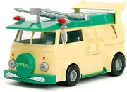 Jada Toys - Ninja Turtles Party Wagon Metal Model Car 1:32 Teenage Mutant Ninja Turtles Party Van Metal 13.5 cm for Fans and Children Aged 8+