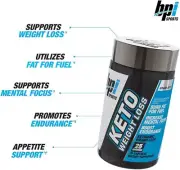 BPI Sports Keto Weight Loss "1st Ketogenic Fat Burner" 75 Caps MCTs BHB 07/25