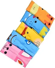 [Ciieeo] 5 Pairs Kids Cartoon Arm Sleeves Elastic Sun Protection Sun Protection Compression Forearm Sleeve Cover for Cycling Running