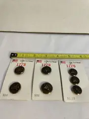 1776 Liberty Bell Buttons Metal by La Mode, B Blumenthal & Co