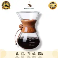 在飛比找蝦皮購物優惠-Chemex 咖啡服務器 v60 400ml 咖啡壺倒在咖啡