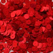 Red Sequin 8mm Flat PAILLETTES ~ RED Laser MULTI HOLOGRAM ~ Made in USA.